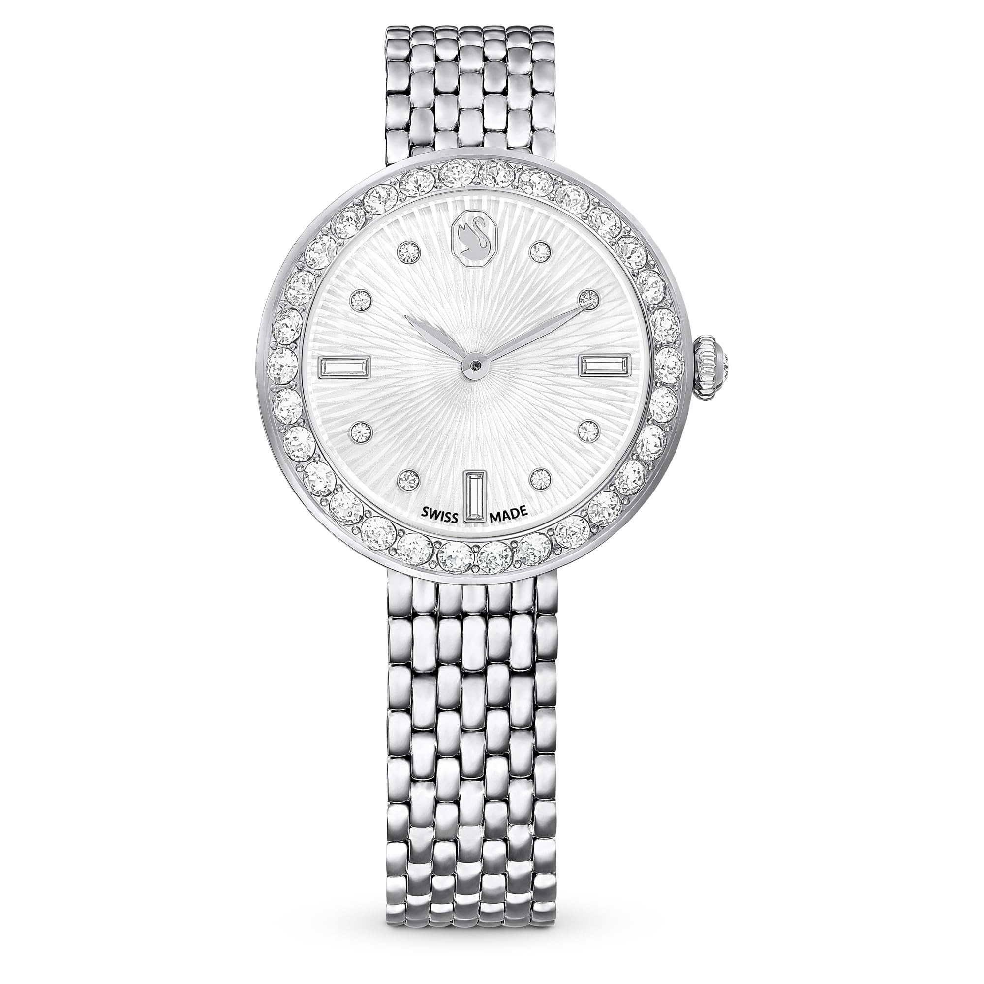 Relógio Swarovski Certa, feito na Suíça, pulseira de metal, tom prateado, aço inoxidável: compre online na melhor das hipóteses