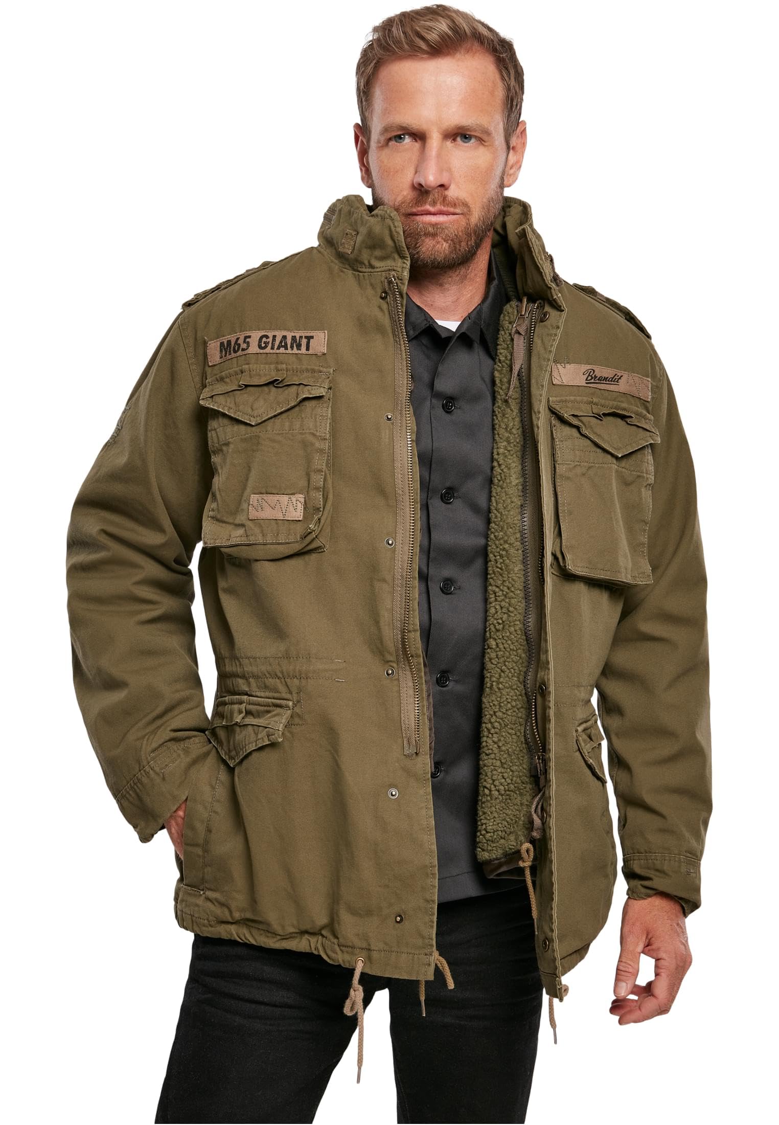 Jaqueta masculina Brandit, verde (oliva 1), S: Amazon.ae