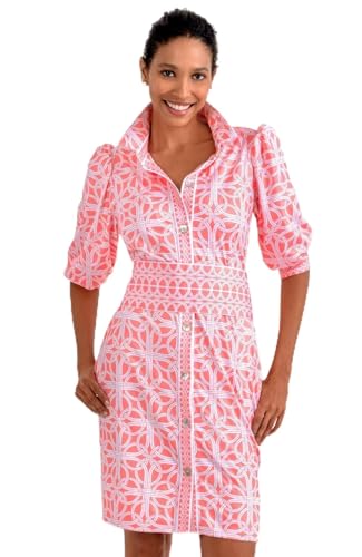 Gretchen Scott Designer Feminino - Vestido Swagger - Ring Toss, Melão, Médio: compre online pelo melhor preço