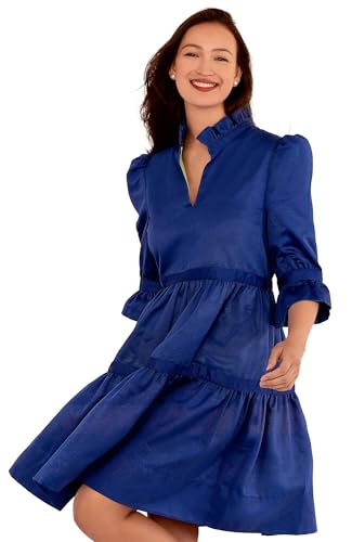 Gretchen Scott Designer Feminino - Vestido Teardrop - Faille, Royal, Médio: Compre Online pelo Melhor Preço