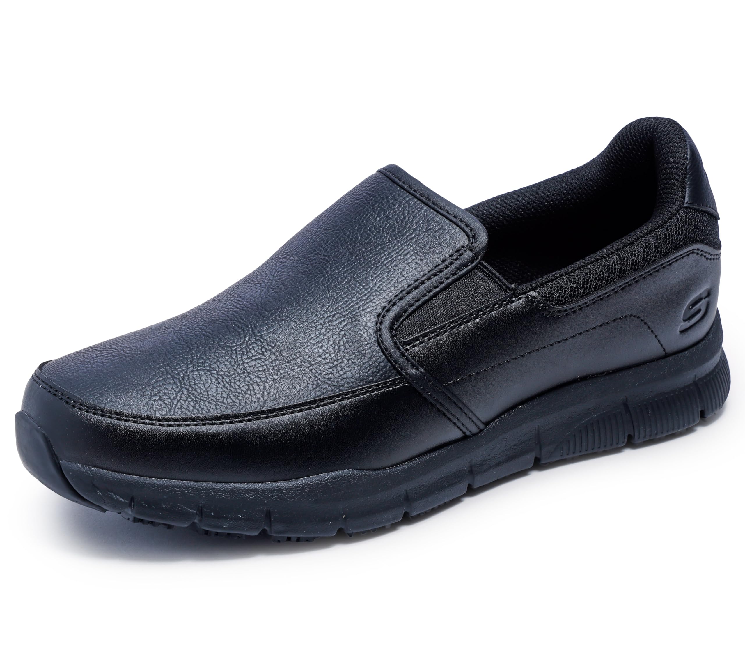 Amazon.com: Skechers Work Nampa-Groton, sapato masculino, preto, 10.5 W: roupas, calçados e joias
