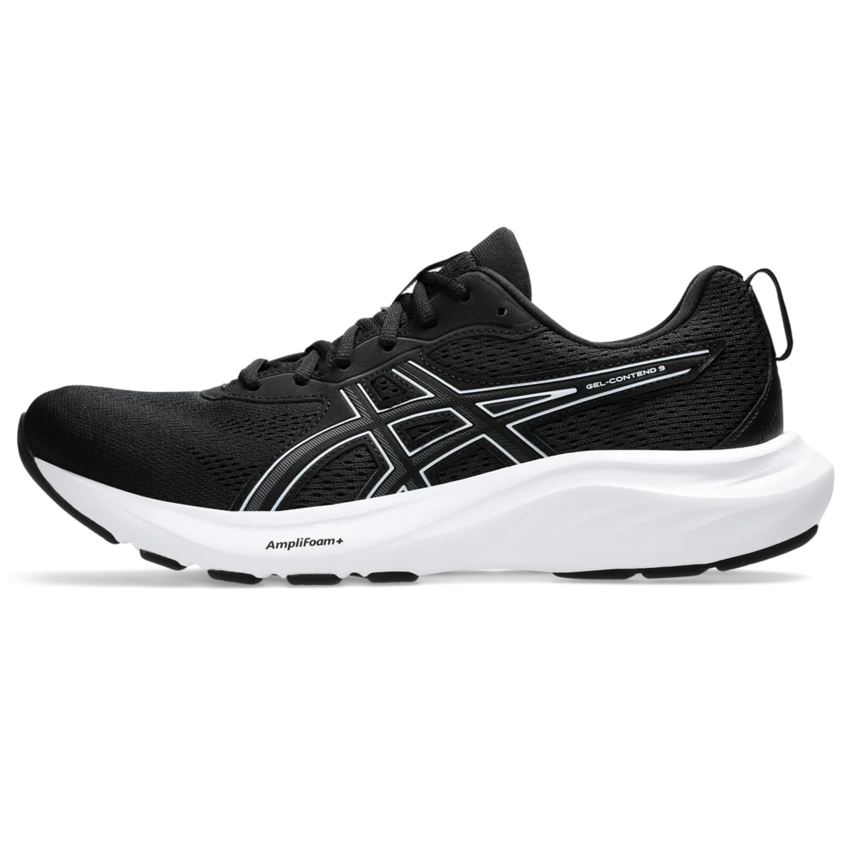 Amazon.com | Tênis Asics Gel Contend 9 Masculino, 10.5, Preto/Branco | Correndo na estrada