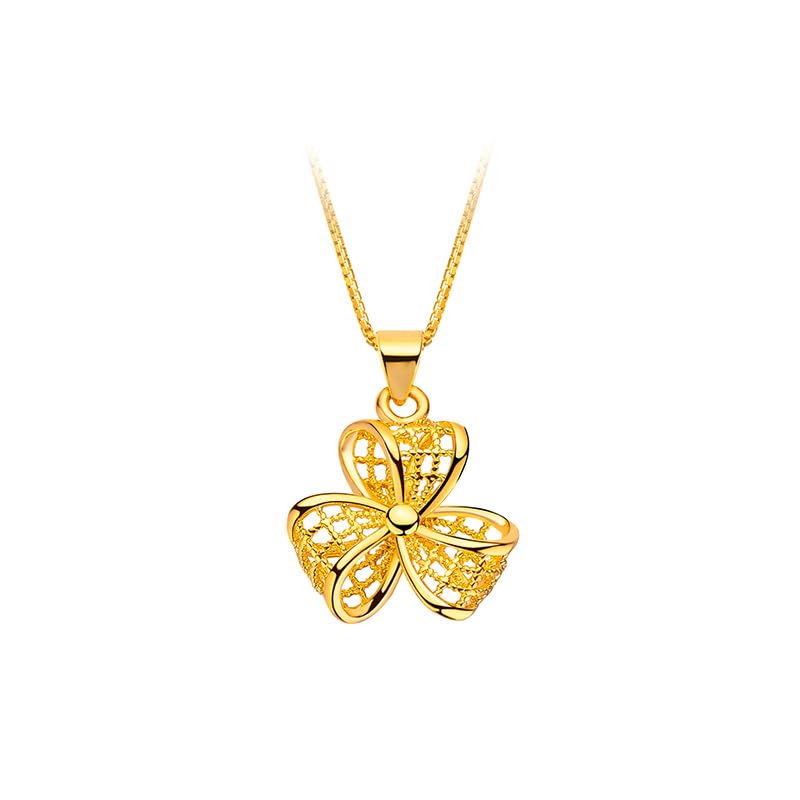 Colar de ouro maciço 18K para mulheres, joias de ouro 18K reais, presente de aniversário de dia dos namorados Je